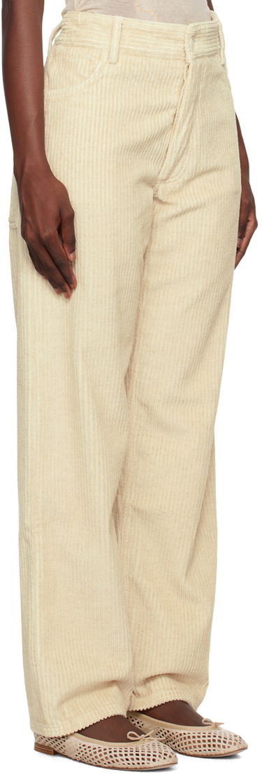 Nohavice Baserange Wide Leg Corduroy Trousers Béžová | TRIN-CO-AU23, 1