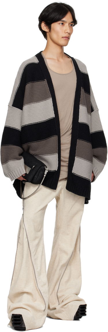Sveter Rick Owens Rick Owens Concordians Pitti Striped Knit Cardigan Rôznofarebný | RU02E1685 KWV, 3
