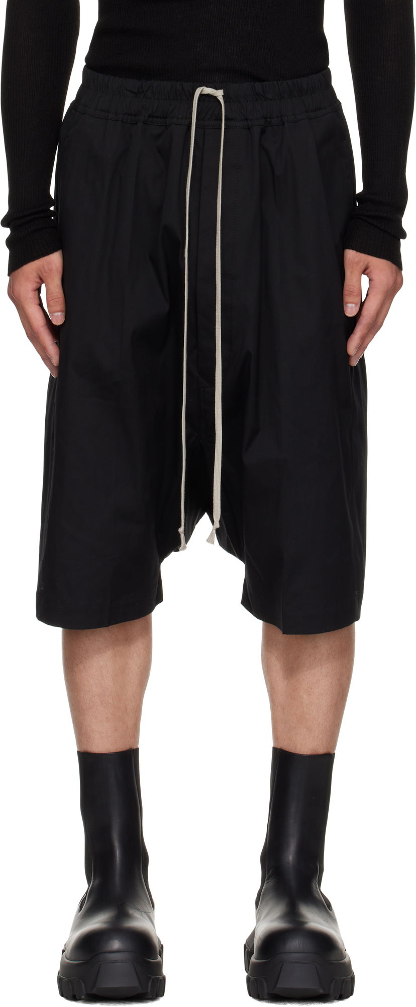 Šortky Rick Owens Rick Owens Pods Shorts Čierna | RU02E1384 TE
