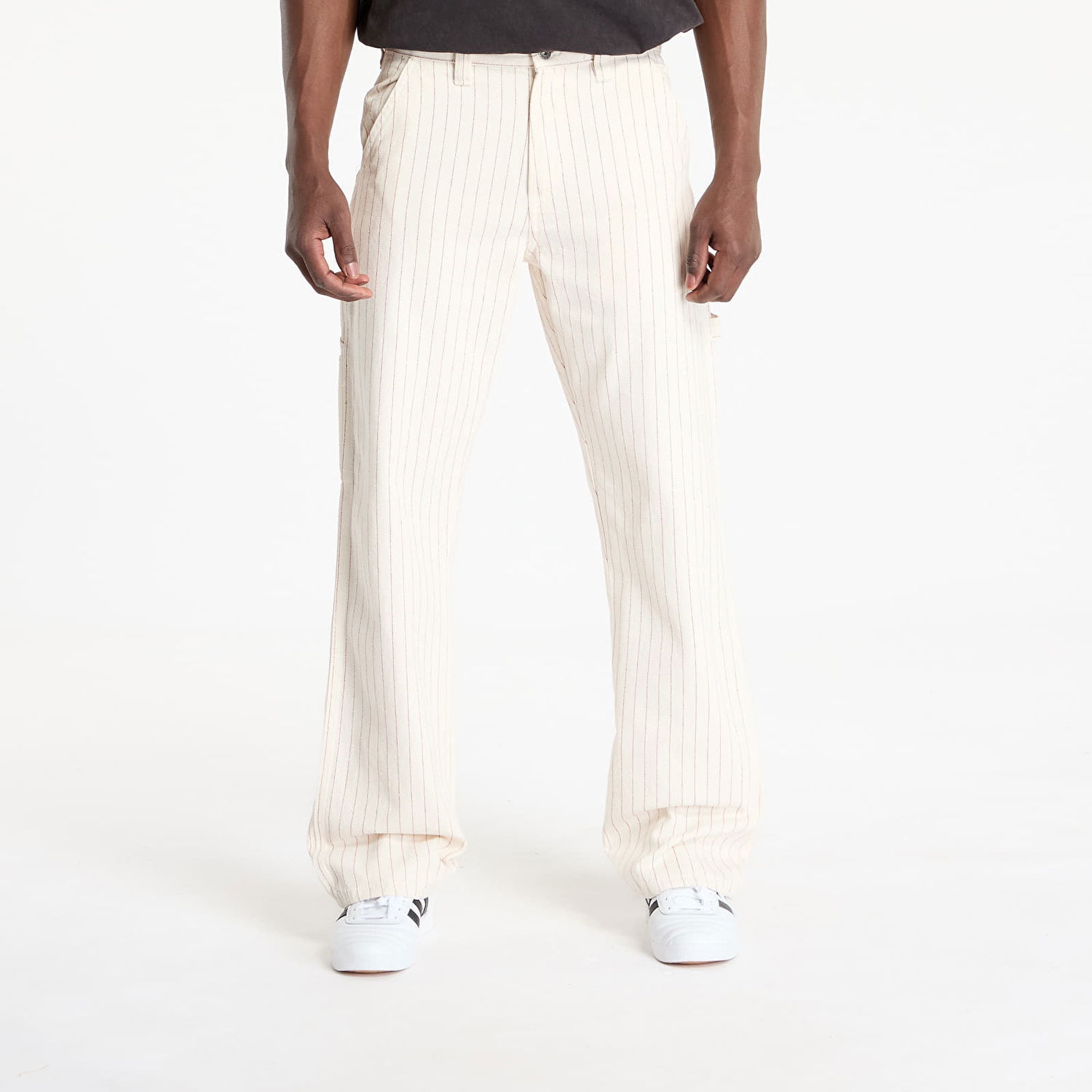 Nohavice Dickies Dickies Service Carpenter Striped Pants W30/L32 Biela | DK0A4Z6QC481, 0