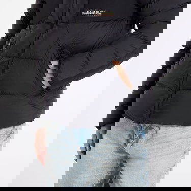 Prešívaná bunda Napapijri Hooded Puffer Jacket A-Moesa Puf Čierna | NP0A4I1R0411, 2