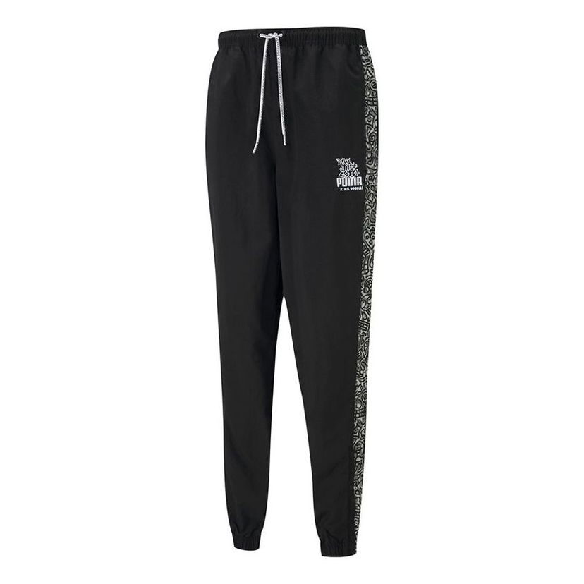 Tepláky Puma Mr Doodle Crossover Drawstring Woven Pants Čierna | 598684-01