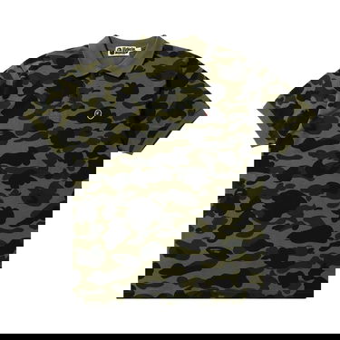 Tričko BAPE 1st Camo Ape Head One Point Polo Zelené | 1G30 112 001 GREEN, 1