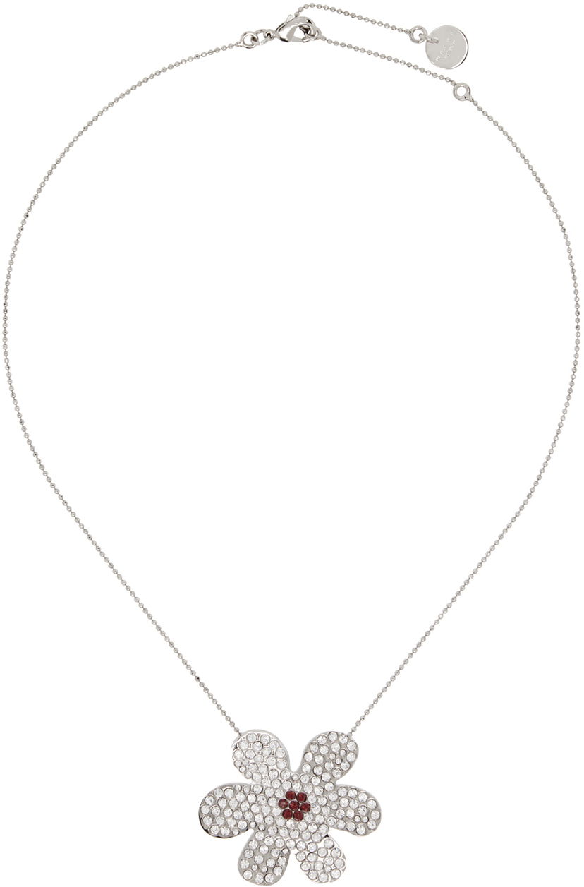 Náhrdelník Marni Silver Daisy Pendant Necklace Metalická | COMV0488A0 P6527