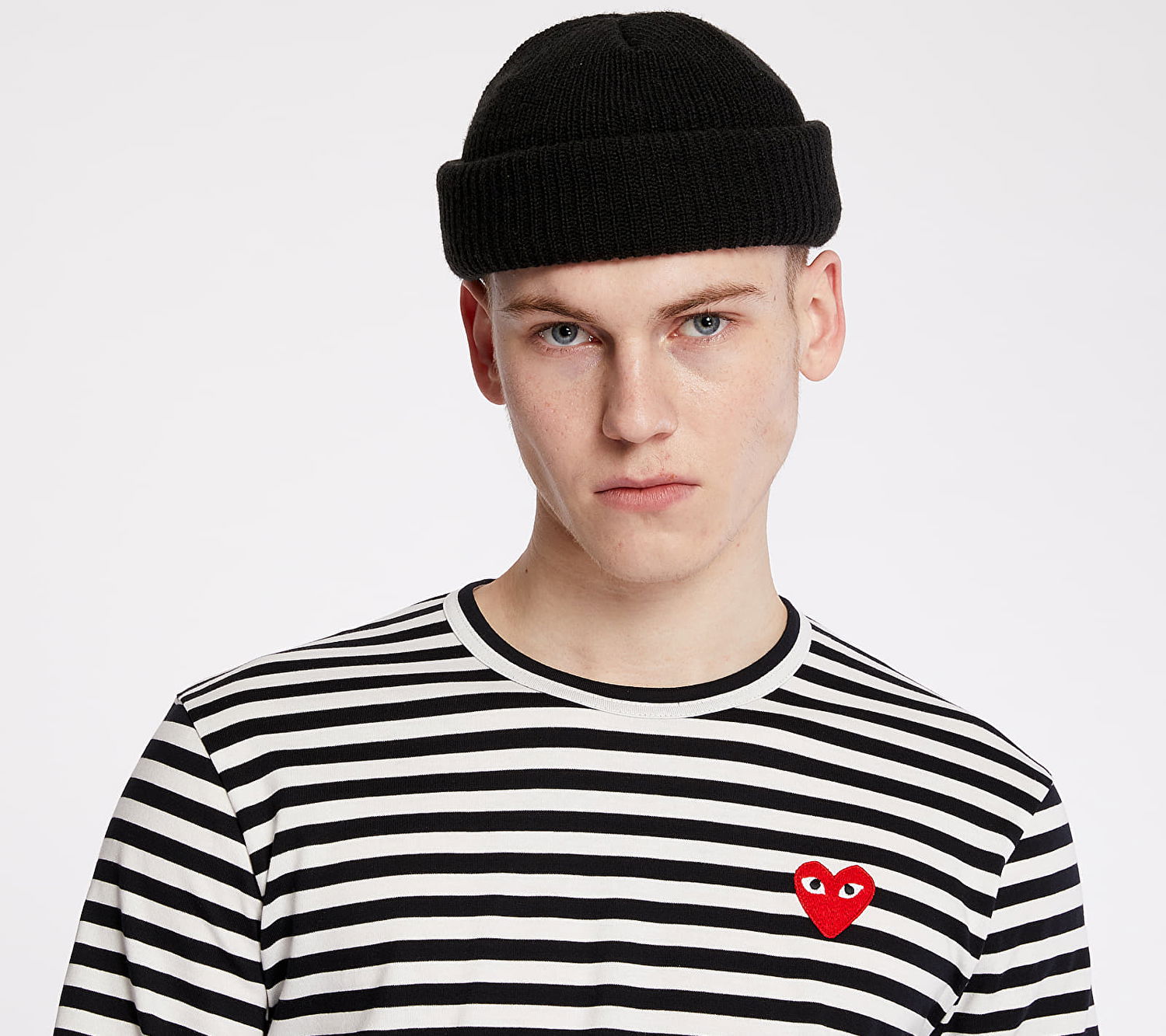 Tričko Comme des Garçons PLAY Long Sleeve Tee Čierna | AZT164 black white, 1