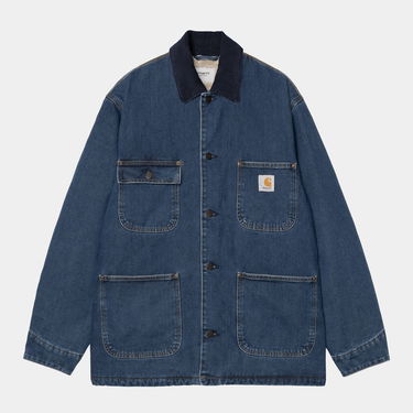 Kabáty Carhartt WIP WIP OG Chore Coat Modrá | I035877_42, 0