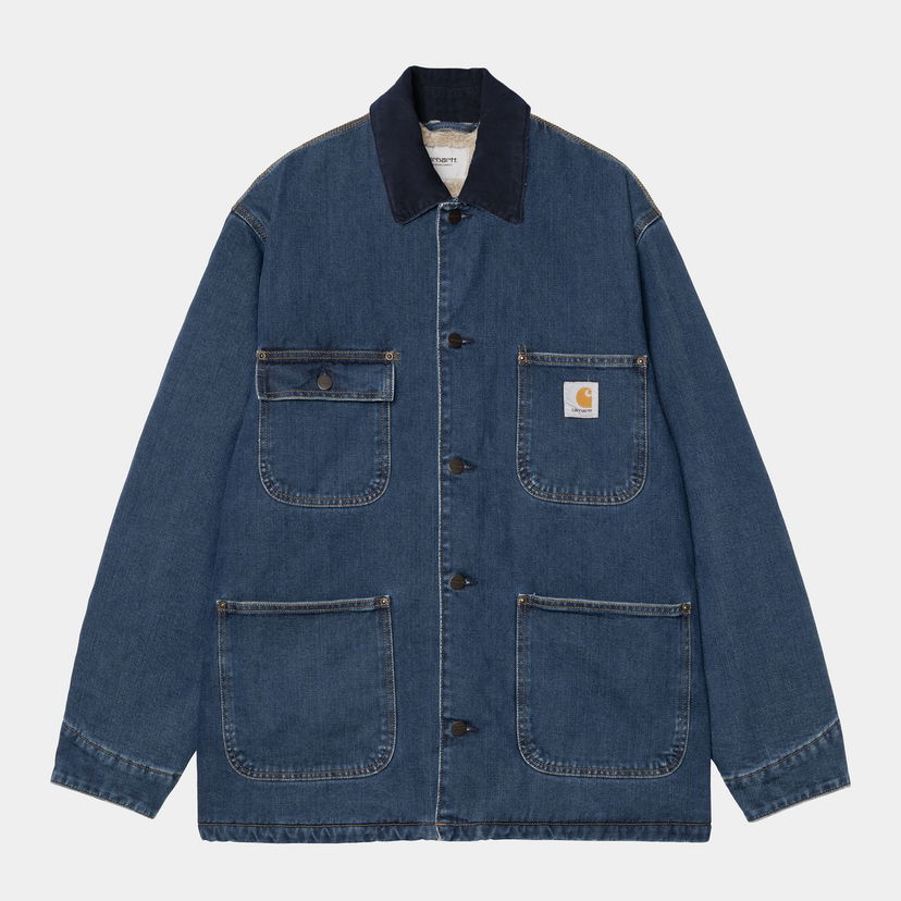 Kabáty Carhartt WIP WIP OG Chore Coat Modrá | I035877_42