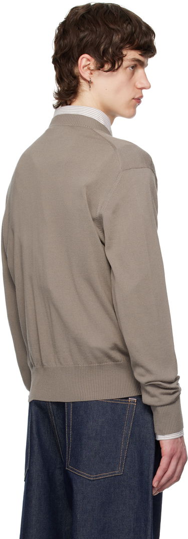 Sveter AMI AMI Paris Ami de Coeur Crew Neck Wool Sweater Hnedá | HKS121.KN0025, 2
