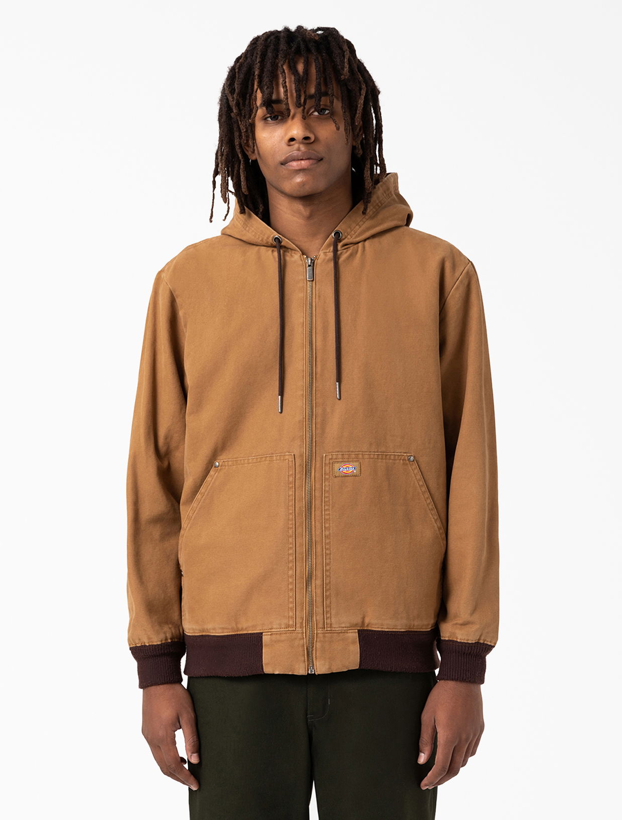 Bunda Dickies Hooded Duck Canvas Jacket Oranžová | 0A4XZ3, 0