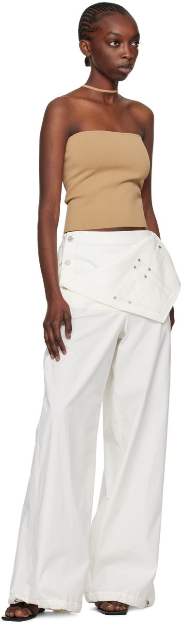Tielko Dion Lee Dion Lee Reverse Halter Tank Top Béžová | C7272SS24, 3