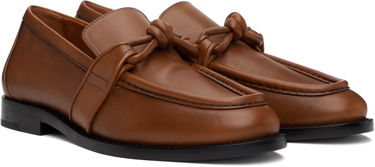 Tenisky a topánky Bottega Veneta Bottega Veneta Astaire Knotted Leather Loafers Hnedá | 796696 V4AF0, 3