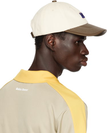 Šiltovka Wales Bonner Wales Bonner Original Baseball Cap Biela | US25HA07-000 COTTON / TAN, 2