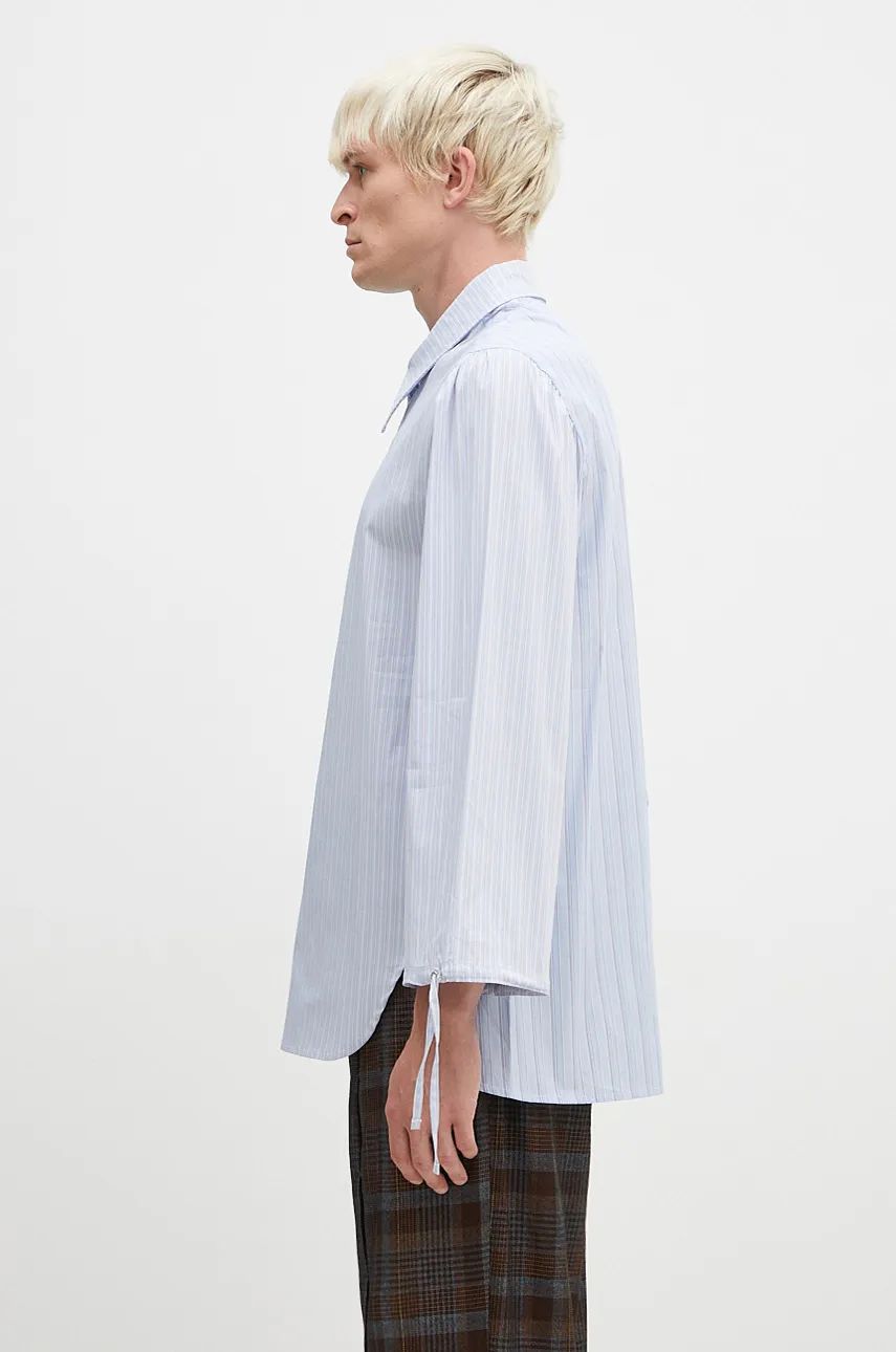 Košeľa Andersson Bell Asymmetric Shirt Relaxed Modrá | atb1140m, 1