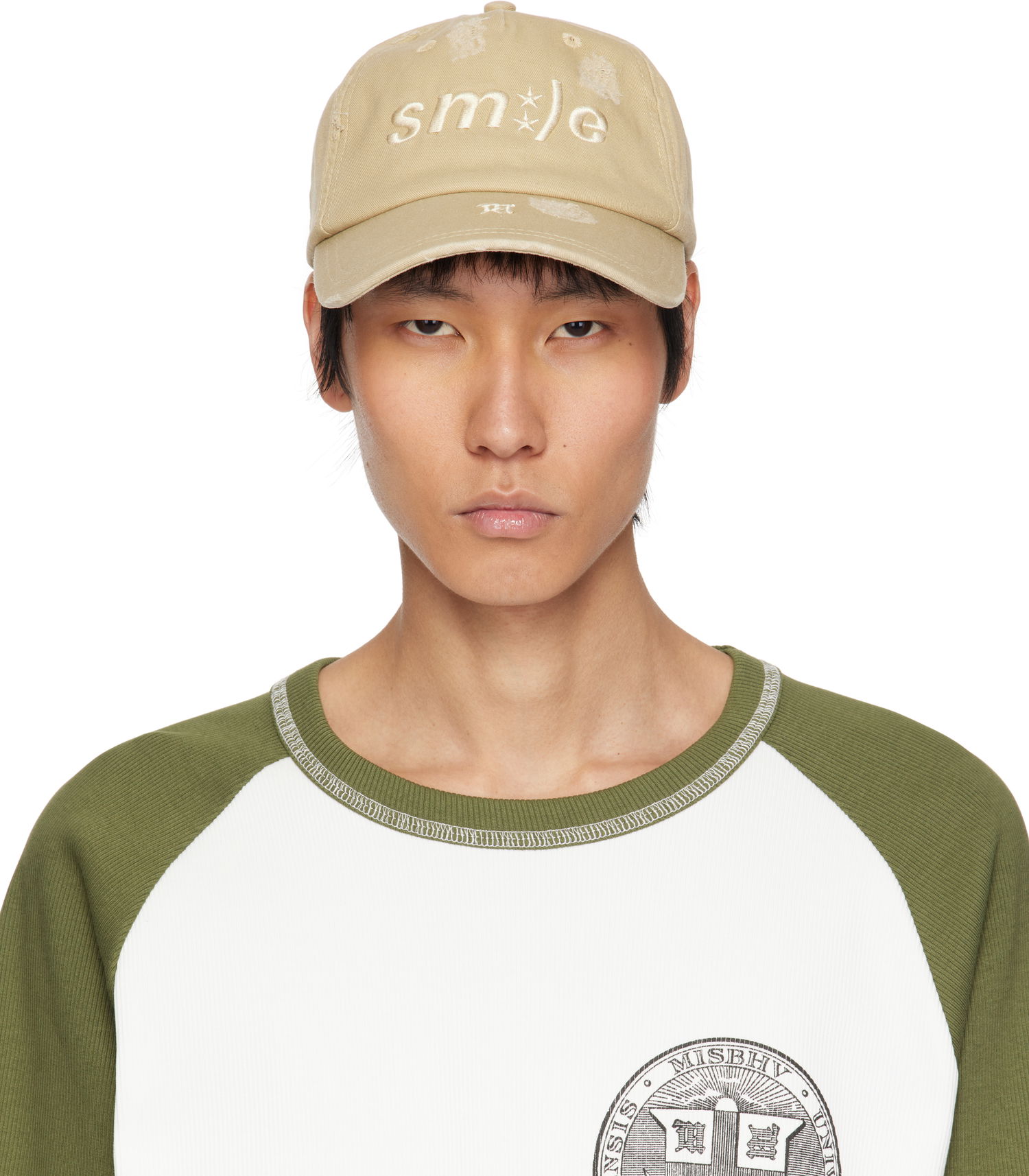 Šiltovka MISBHV MISBHV Smile Baseball Cap Béžová | 250A507, 0