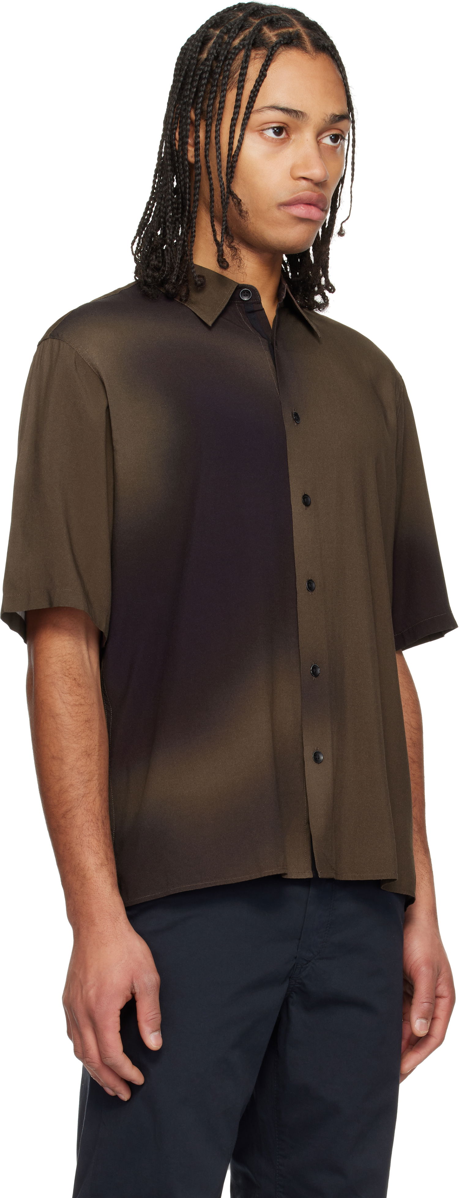 Košeľa rag & bone Rag & Bone Dalton Printed Shirt Hnedá | MBW24HA013PTML, 1