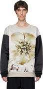 Dries Van Noten Paneled Floral Print Sweatshirt