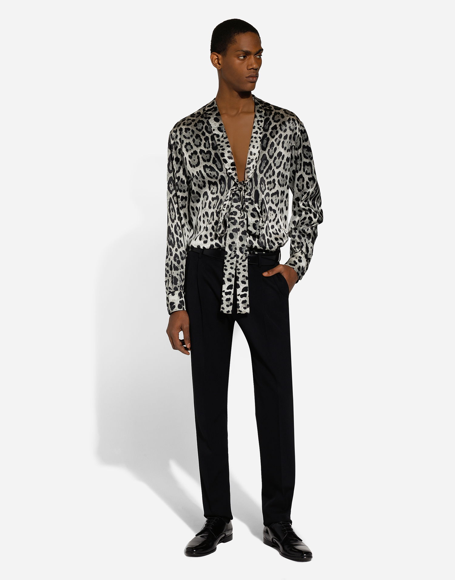 Košeľa Dolce & Gabbana Print Shirt Šedá | G5MI0TIS1WTHI13N, 1