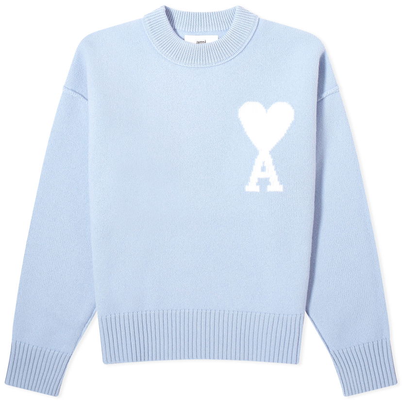 Sveter AMI Paris Off White Big ADC Crew Jumper Modrá | UKS006-018-843