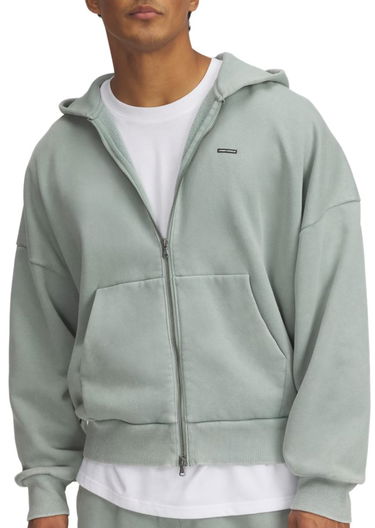 Mikina Under Armour Under Armour Icon HWT Fleece Wash Full-Zip Hoodie Zelené | 6000651-348, 0
