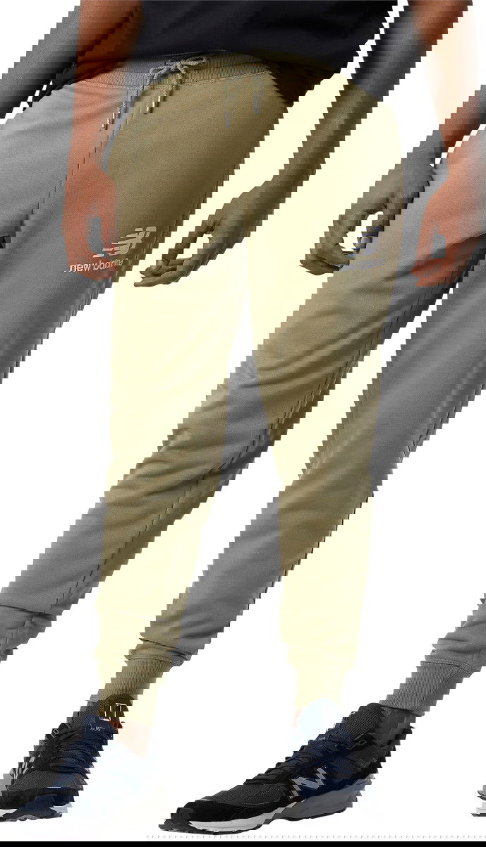 Tepláky New Balance Essentials Stacked Logo Sweatpants Zelené | mp03558-tco, 0