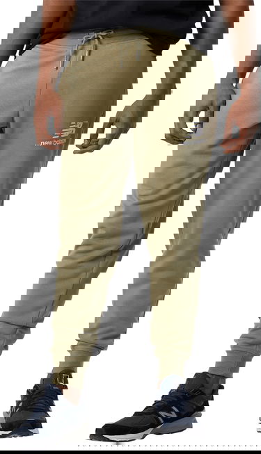 Tepláky New Balance Essentials Stacked Logo Sweatpants Zelené | mp03558-tco, 0