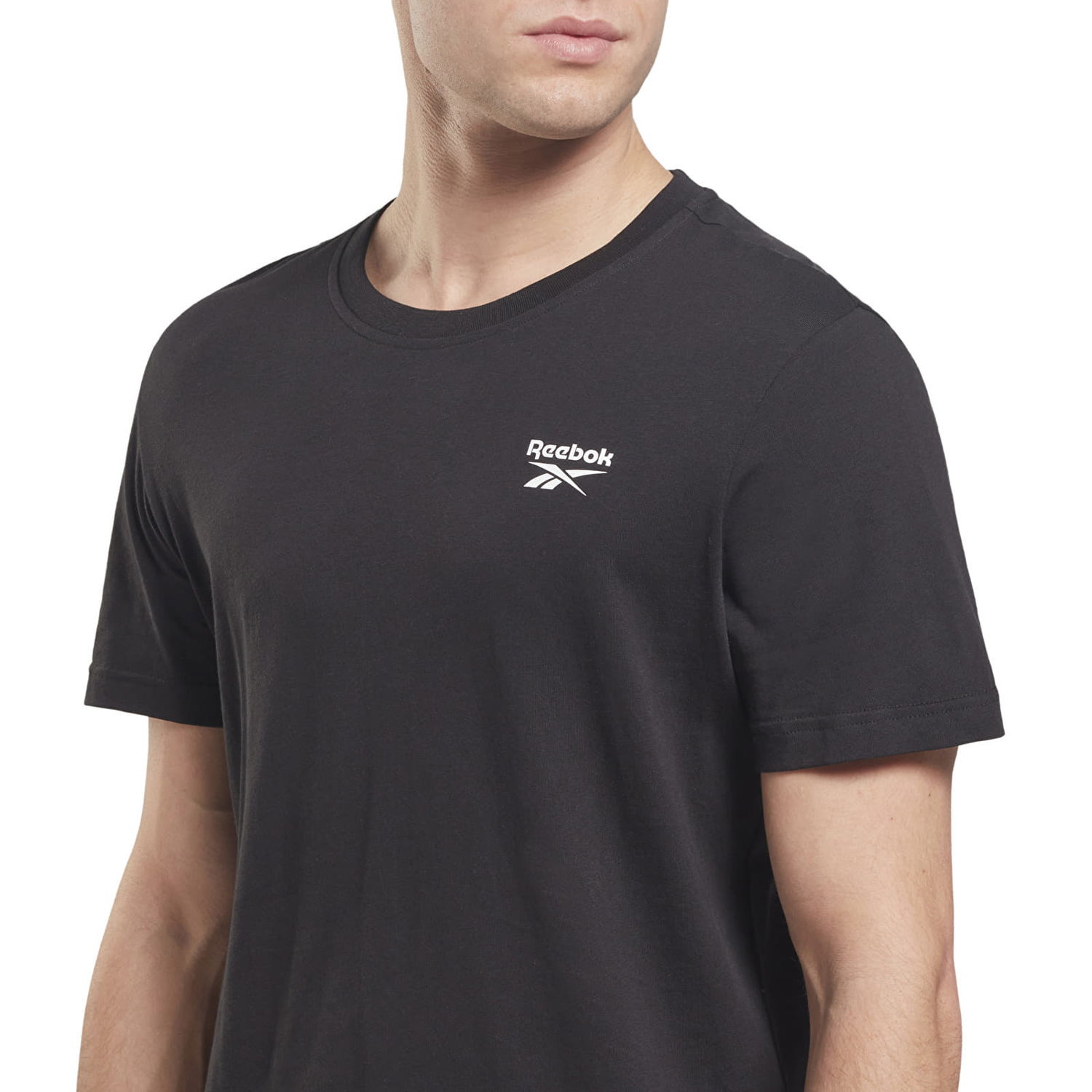 Tričko Reebok Left Chest Logo Tee Čierna | HG4441, 1