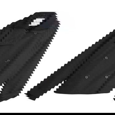 Bunda Samsoe Samsoe Sarivo Double-Breasted Ribbed Collar Jacket Čierna | F25400027-CLR000021, 0