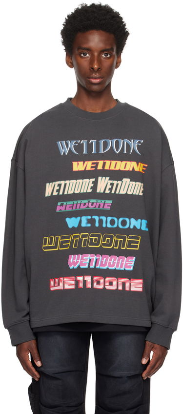Mikina We11done We11done Graphic Sweatshirt Šedá | WD-TP5-19-114-U-CH, 0