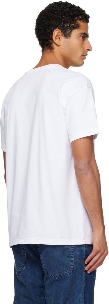 Tričko Diesel Short-Sleeve Crewneck Graphic Print T-shirt Biela | A19571-0PLAT-100, 2