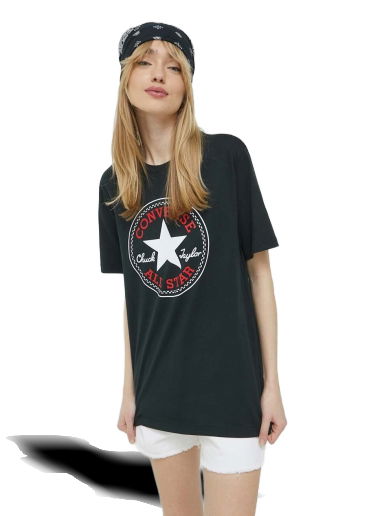 Tričko Converse Go-To All Star Patch Standard Fit T-Shirt Čierna | 10025459.A01