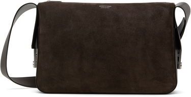 Taška cez rameno FERRAGAMO Ferragamo 'Gancini' Buckles Messenger Bag Hnedá | 784029, 0