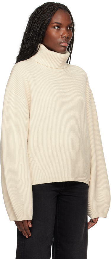 Sveter TOTEME TOTEME Ribbed Turtleneck Sweater Šedá | 244-WRT0394-YA0110, 4