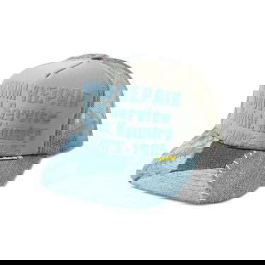 Šiltovka KAPITAL Denim Repair Service Trucker Cap Tyrkysová | KR2208XH05 GREY, 1