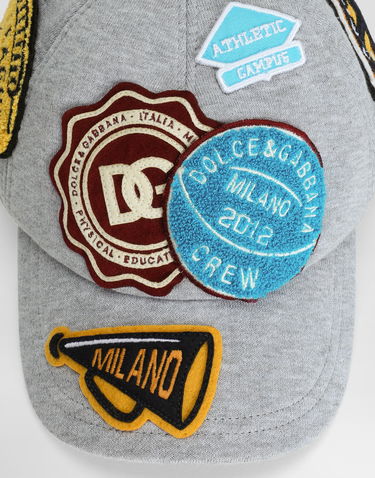 Šiltovka Dolce & Gabbana Fleece Baseball Hat With Mixed Patches Rôznofarebný | LB4H80G7P1HS8290, 2