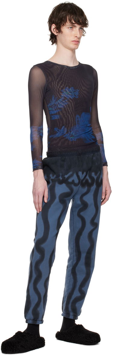 Tričko Collina Strada Collina Strada Cardio Floral Mesh Long Sleeve T-Shirt Čierna | XX3341, 3