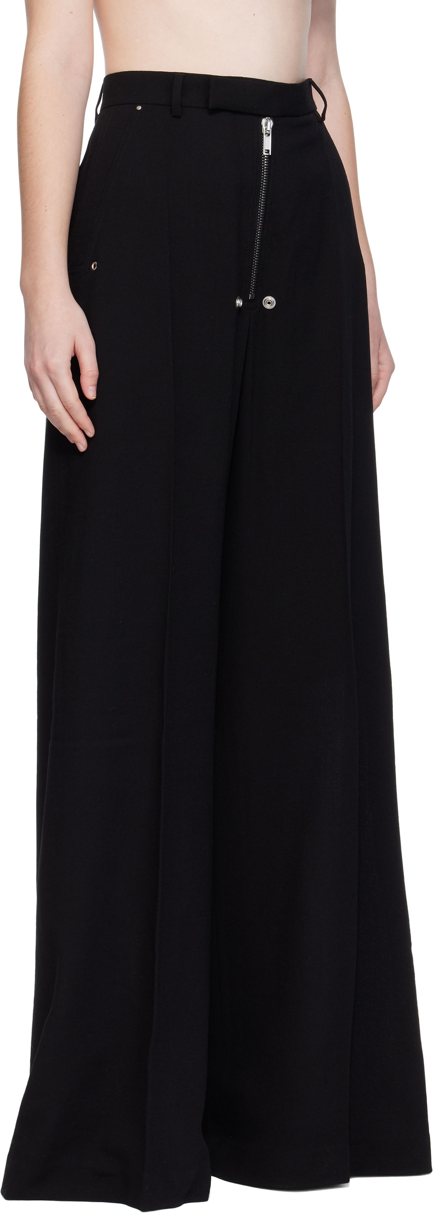 Nohavice Rick Owens Rick Owens Concordians Tailored Wide Trousers Čierna | RP02E4355 WA, 1