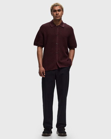 Košeľa Les Deux Gideon Knit Shirt Vínová | LDM401084-625625, 1