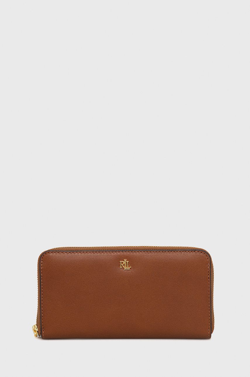 Peňaženka Polo by Ralph Lauren Leather Zip Around Wallet Hnedá | 432876730004, 0