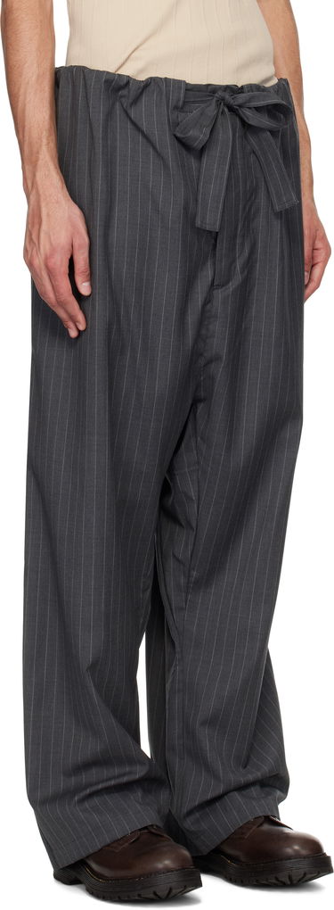 Nohavice HED MAYNER Hed Mayner Pinstripe Cashmere Trousers Šedá | HMMA30018A-HA186, 1