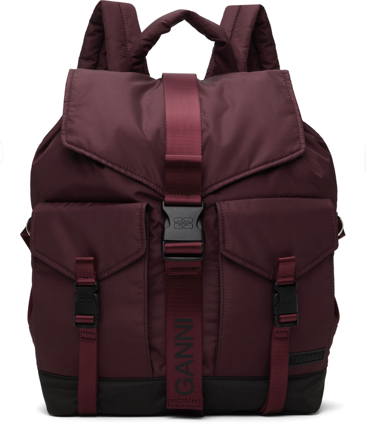 Batoh GANNI GANNI Tech Backpack Vínová | A6466, 0