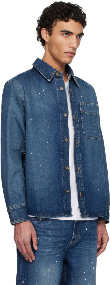 Košeľa A.P.C. A.P.C. Paint Splatter Denim Shirt Modrá | COHGL-H02709, 1