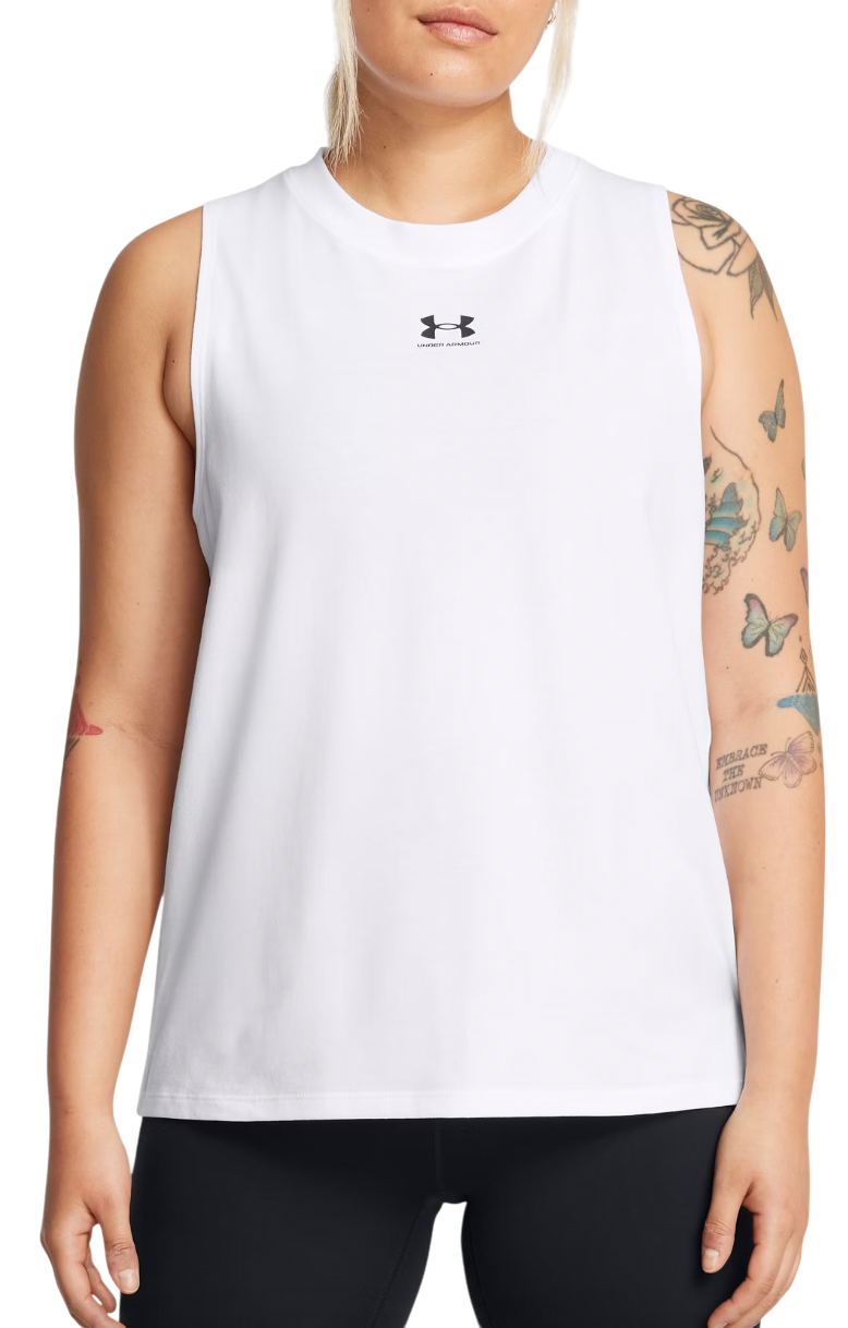 Tielko Under Armour Rival Muscle Tank Biela | 1383659-100