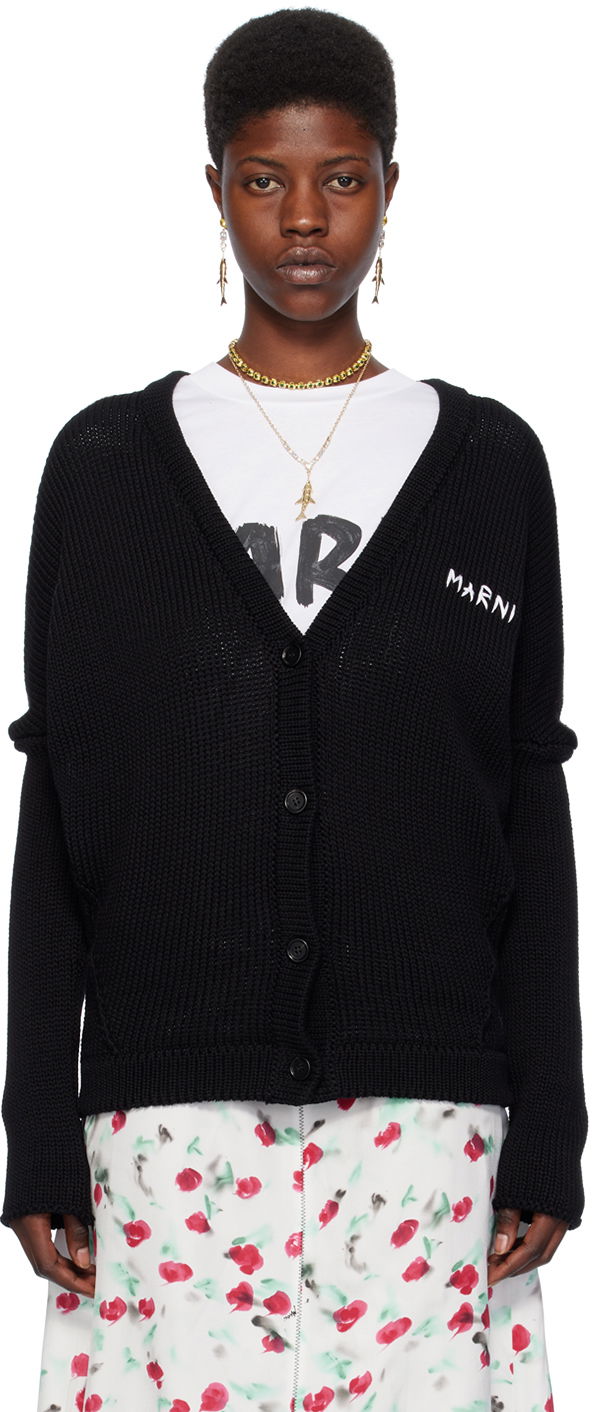 Sveter Marni Buttoned Cardigan Čierna | CDMD0331A0 UFCB19, 0