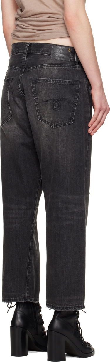 Džínsy R13 R13 X-Boyfriend Distressed Jeans Čierna | R13WD211-D284A, 2