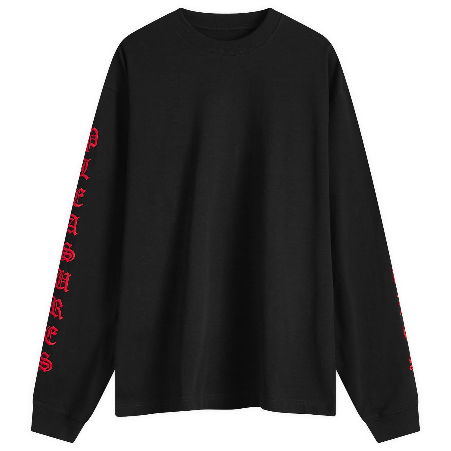 Tričko Pleasures OE Heavyweight Long Sleeve T-Shirt Čierna | P24F045-BLK, 0
