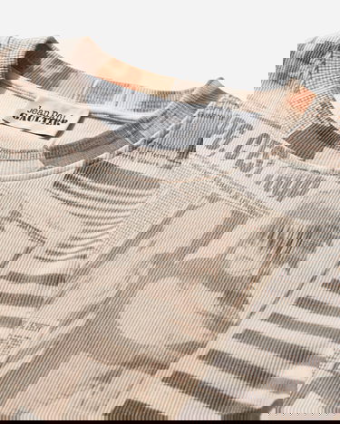 Tričko Jean Paul Gaultier Jean Paul Gaultier Ribbed Cotton Journal T-Shirt Béžová | 26-01-W-TO400-J026P 030830, 3