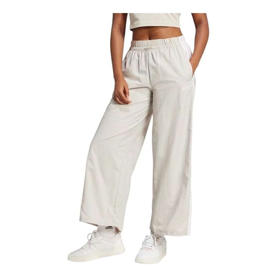 Nohavice adidas Originals Essentials 3-Stripes Woven Parachute Pants Béžová | JC8168, 0