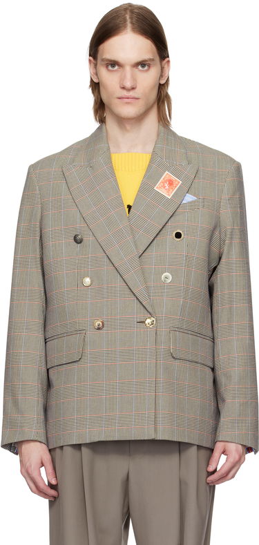 Bunda Charles Jeffrey Loverboy Charles Jeffrey LOVERBOY Edinburgh Double-Breasted Blazer Béžová | 54020102, 0
