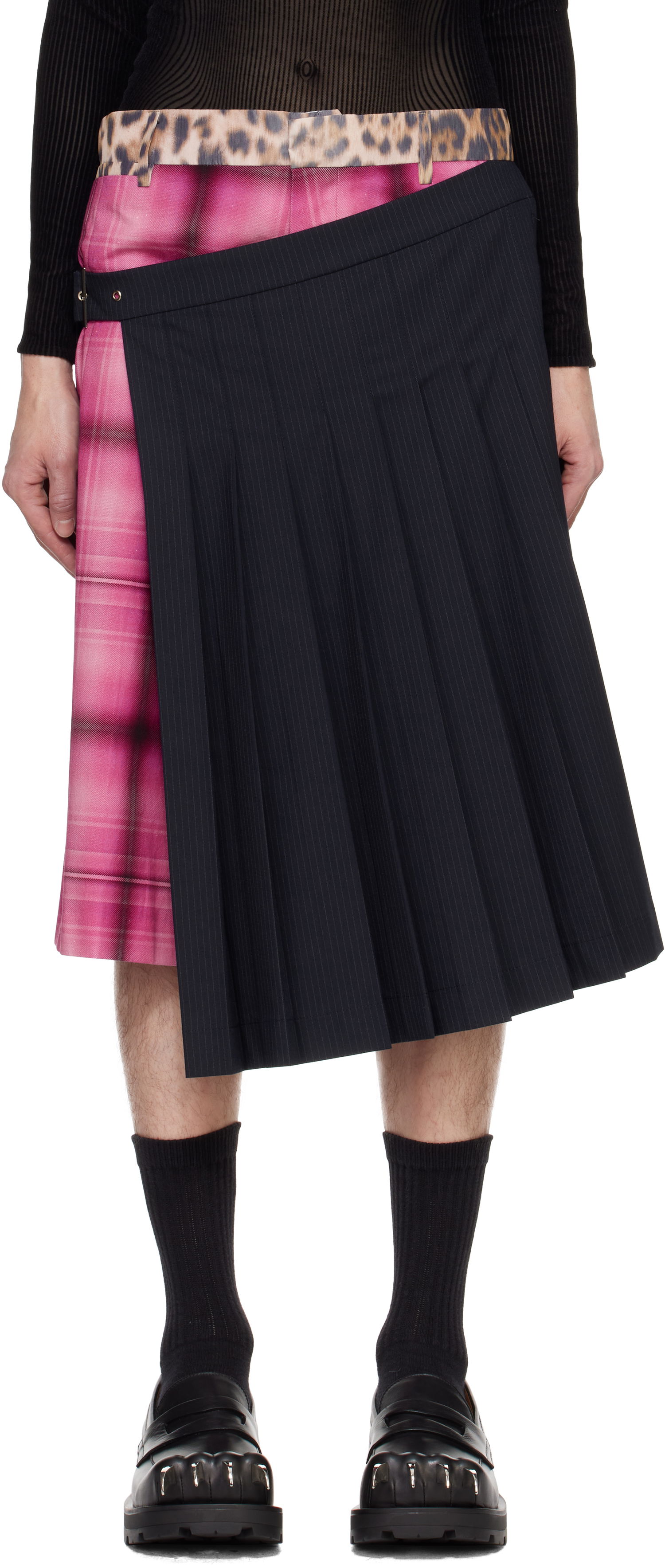 Sukňa Charles Jeffrey Loverboy Pleated Skort Navy | 42040102, 0