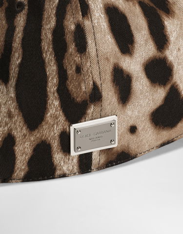 Šiltovka Dolce & Gabbana Dolce & Gabbana Leopard Print Baseball Cap Hnedá | GH706AFSFAGHY13M, 2